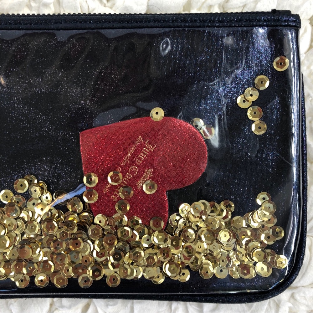 Juicy Couture Black & Gold Sequin Wristlet🌟